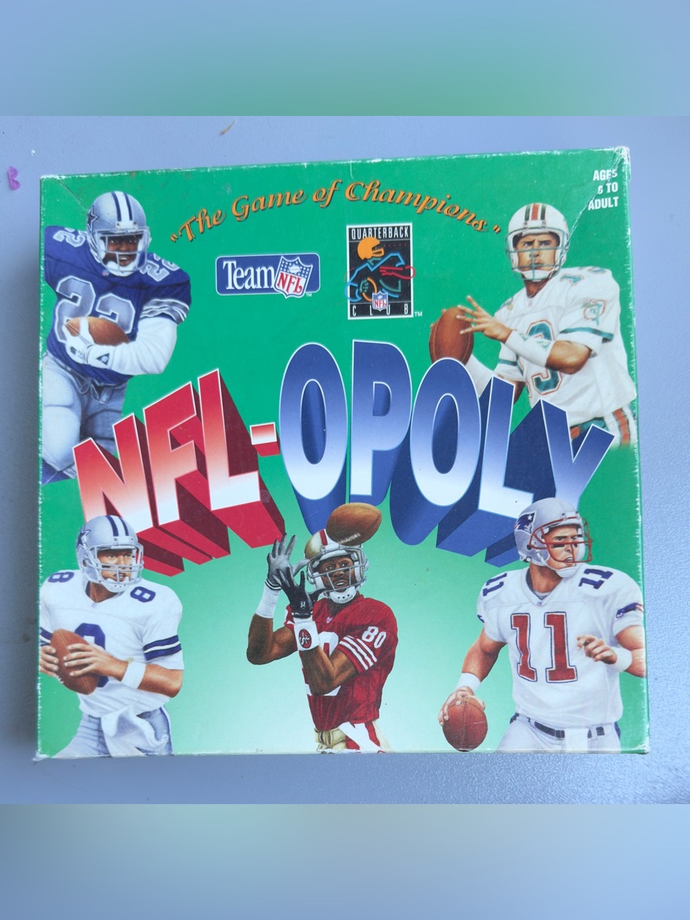 NFL-Opoly Board Game Team NFL Vintage Sealed New Football Collectible